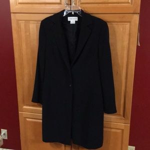 Black suit trench coat